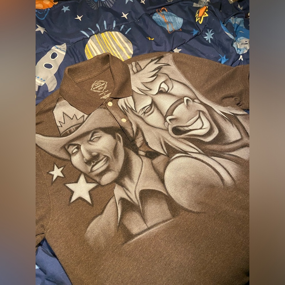 Custom Bravestarr Brown Polo Shirt